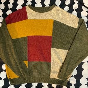 Retro crew neck sweater